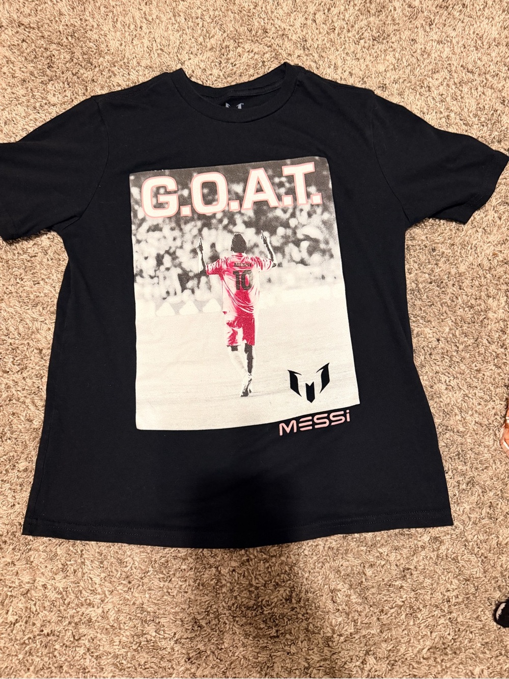 Messi G.O.A.T. Graphic Tee - Black
